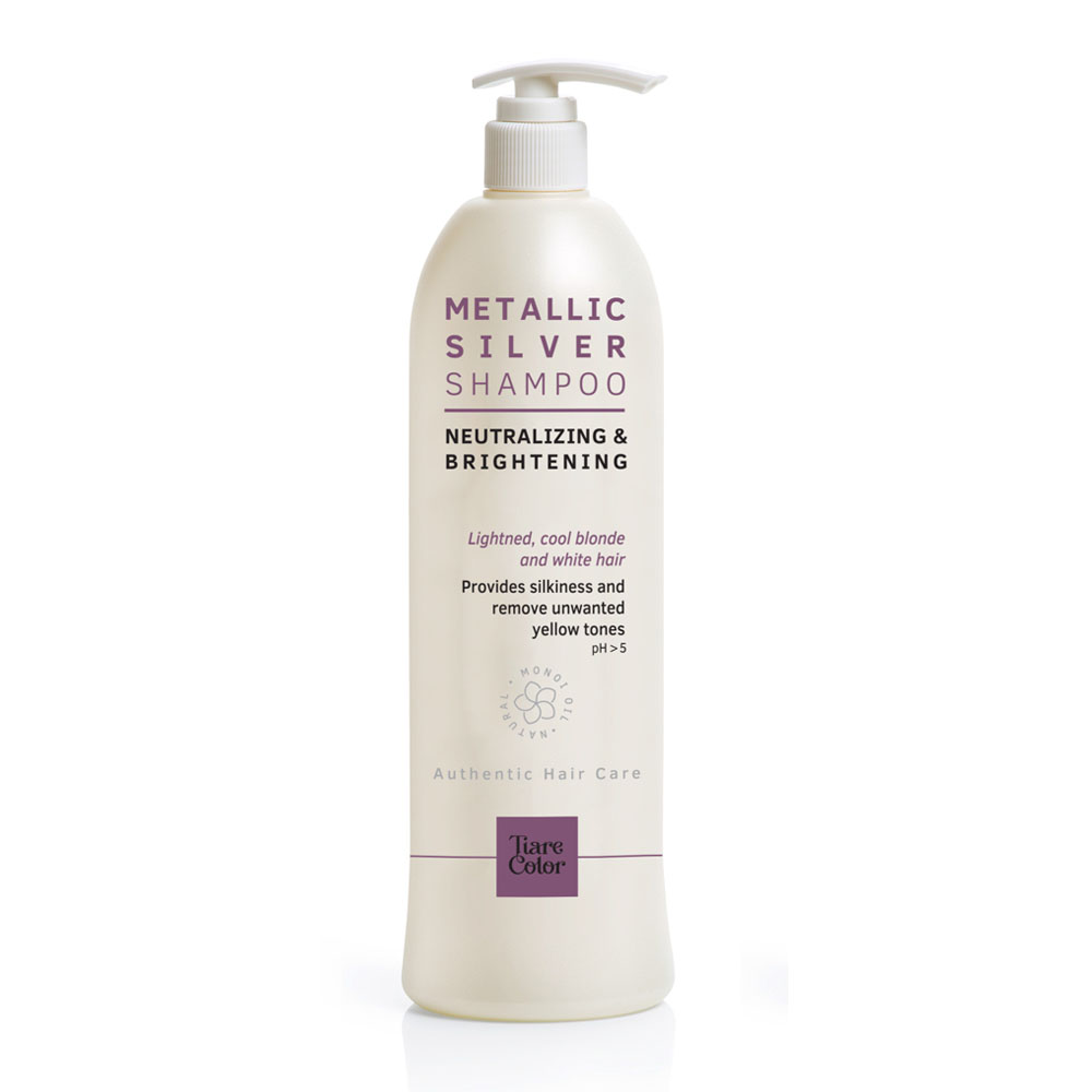 METALLIC SILVER Metalik gümüş şampuan sarı, röfleli  ve beyaz saçlar için